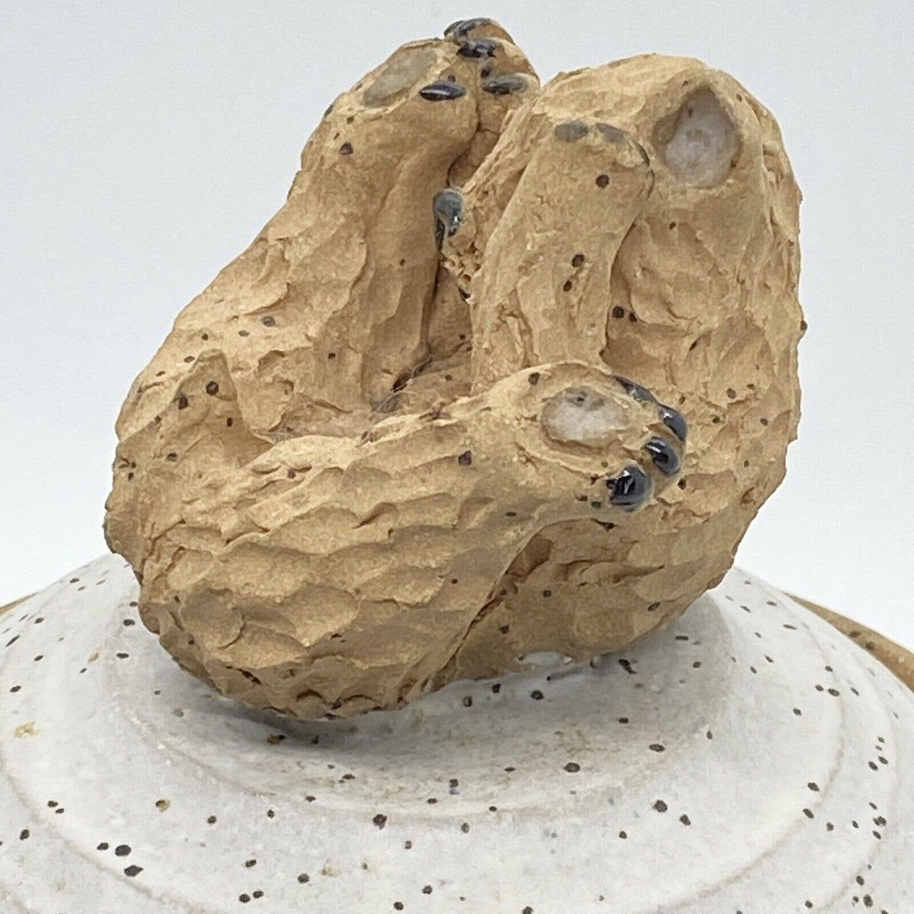Vintage Art Pottery Bear Honey Pot Bowl Jar Lid Dipper Signed BK Betty Kendall - Picture 5 of 16